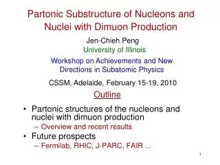 Partonic Substructure of Nucleons and Nuclei with Dimuon Production
