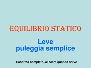 equilibrio statico