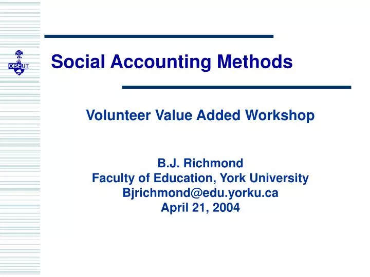 social accounting methods