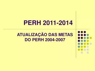 perh 2011 2014