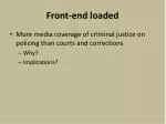 Front-end loaded - slide 1