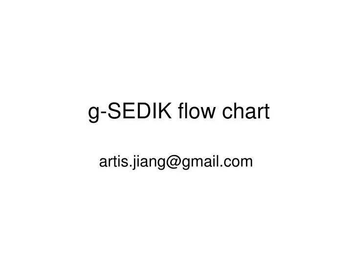 g sedik flow chart