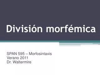 divisi n morf mica