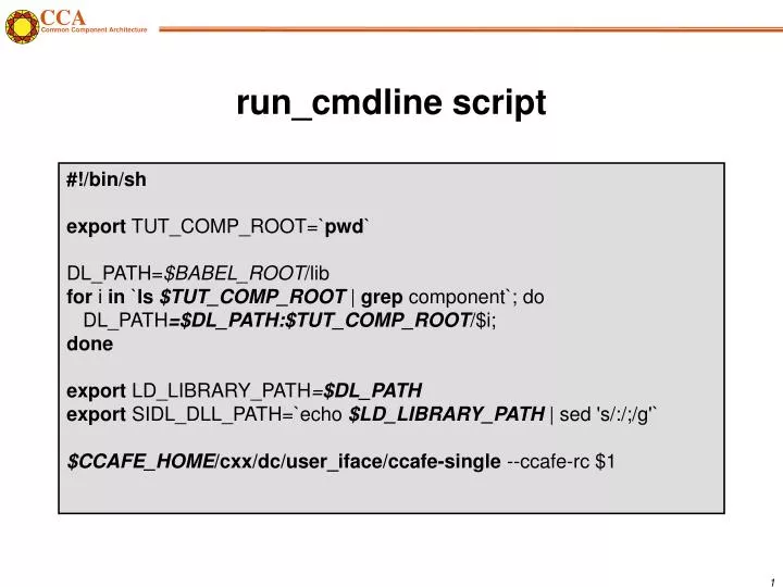 run cmdline script