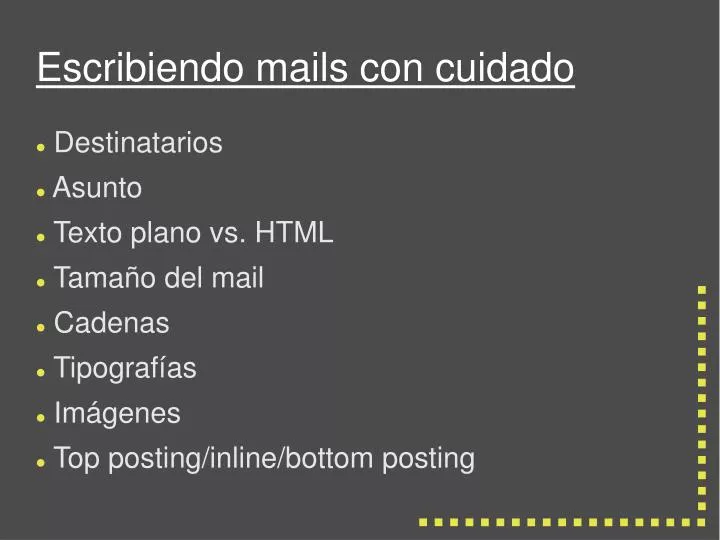 escribiendo mails con cuidado