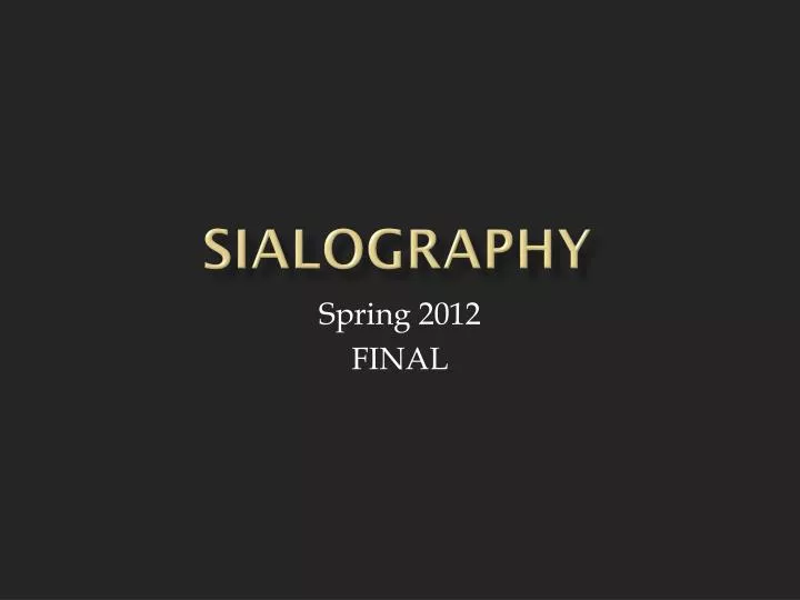 sialography