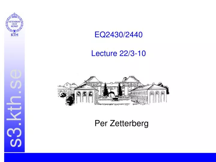 eq2430 2440 lecture 22 3 10