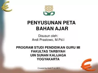 penyusunan peta bahan ajar