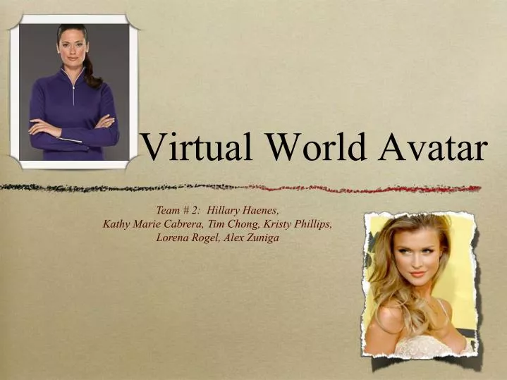 virtual world avatar