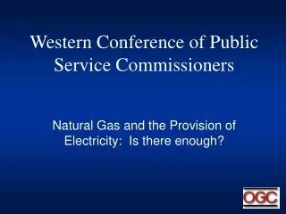 Western Conference of Public Service Commissioners