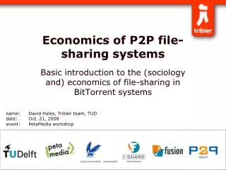 Economics of P2P file-sharing systems