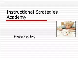 Instructional Strategies Academy