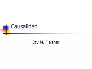 causalidad