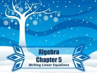 Algebra Chapter 5