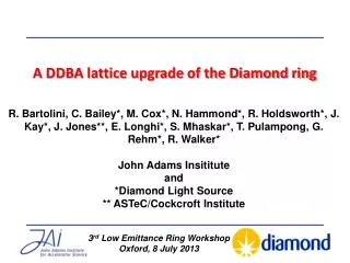 A DDBA lattice upgrade of the Diamond ring