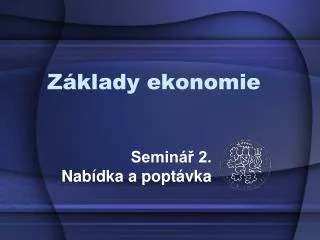 z klady ekonomie