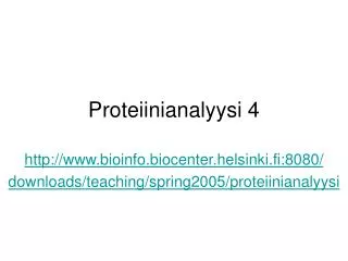 proteiinianalyysi 4