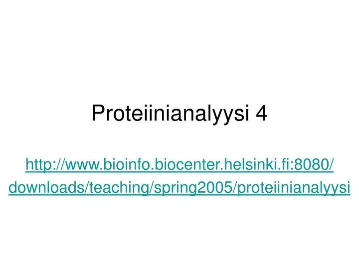 proteiinianalyysi 4