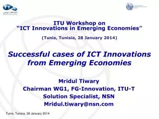 Successful cases of ICT Innovations from Emerging Economies