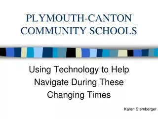 PLYMOUTH-CANTON COMMUNITY SCHOOLS