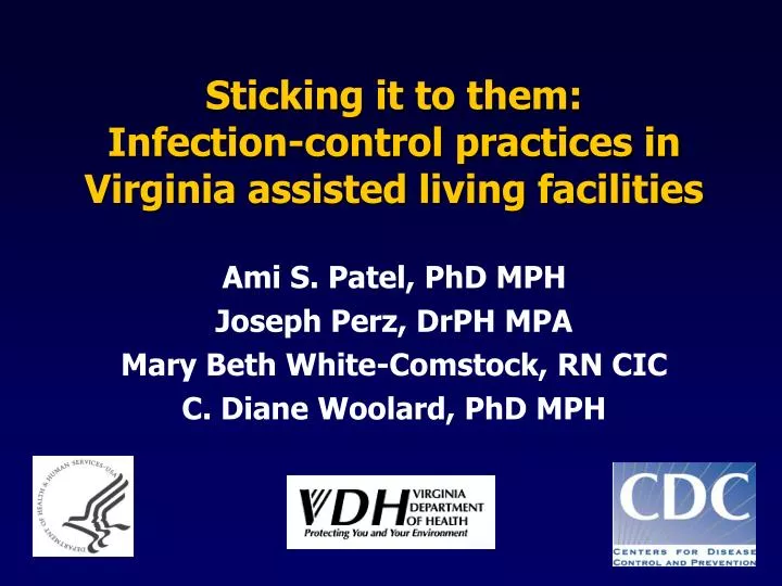 sticking it to them infection control practices in virginia assisted living facilities