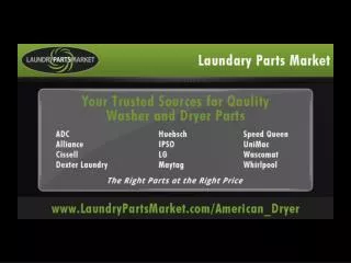 ADC American Dryer Laundry Parts