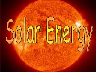 Solar Energy