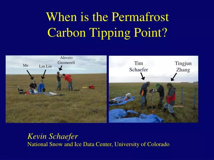when is the permafrost carbon tipping point