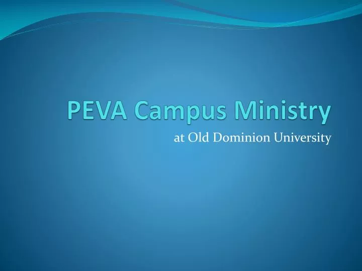 peva campus ministry