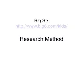 Big Six big6/kids/