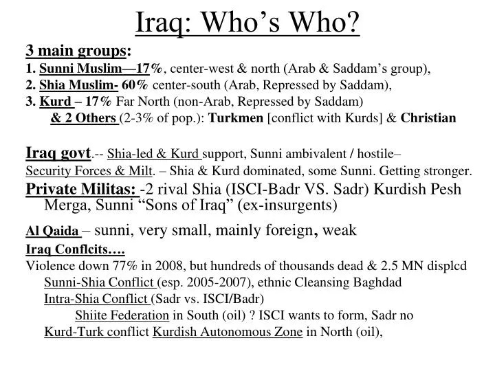 iraq who s who