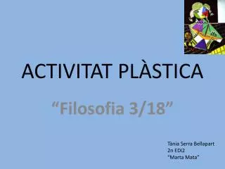 activitat pl stica