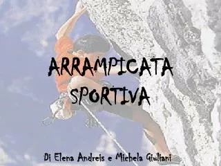 arrampicata sportiva