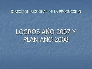 direccion regional de la produccion