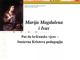 marija magdalena i isus