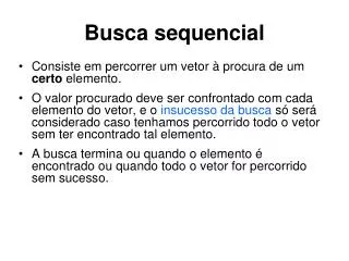 busca sequencial
