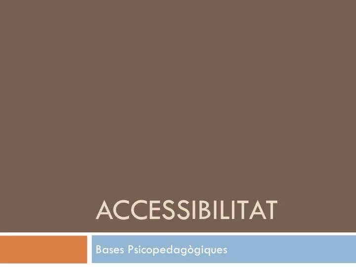 accessibilitat