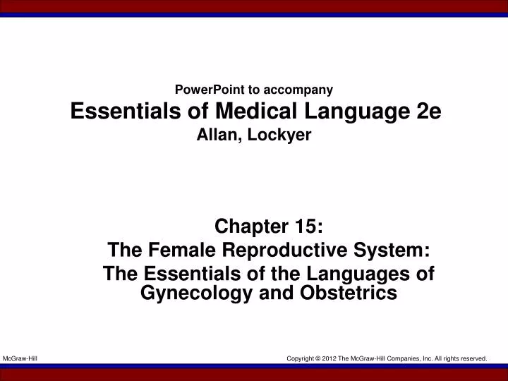 powerpoint to accompany essentials of medical language 2e allan lockyer