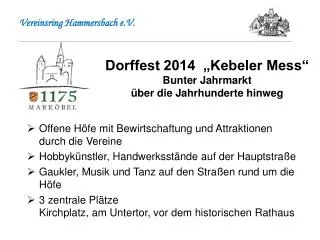 vereinsring hammersbach e v
