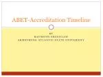 ABET-Accreditation Timeline - slide 1