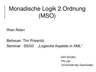 monadische logik 2 ordnung mso