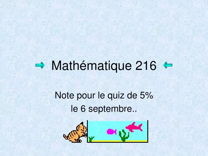 math matique 216