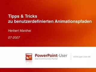 tipps tricks zu benutzerdefinierten animationspfaden