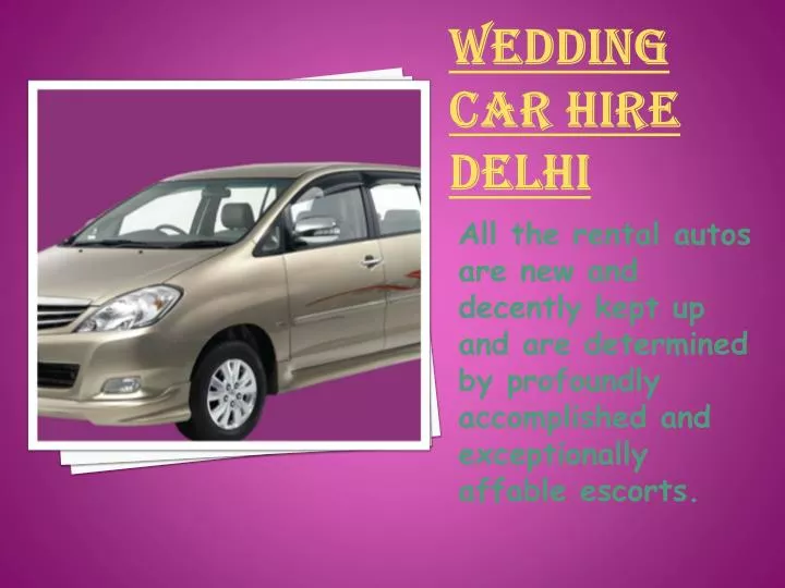 wedding car hire delhi
