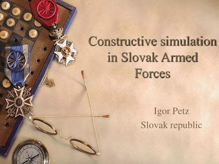 constructive simulation in slovak armed forces