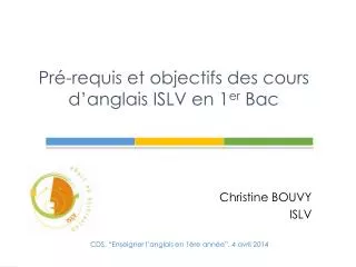 pr requis et objectifs des cours d anglais islv en 1 er bac