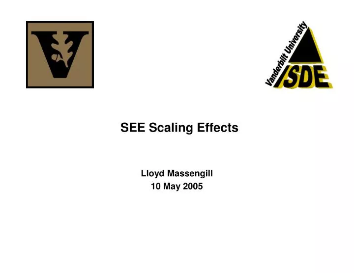 see scaling effects