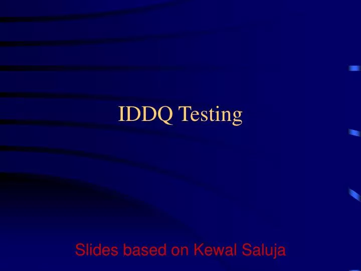 iddq testing