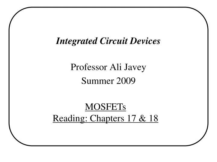 integrated circuit devices