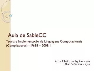 Aula de SableCC